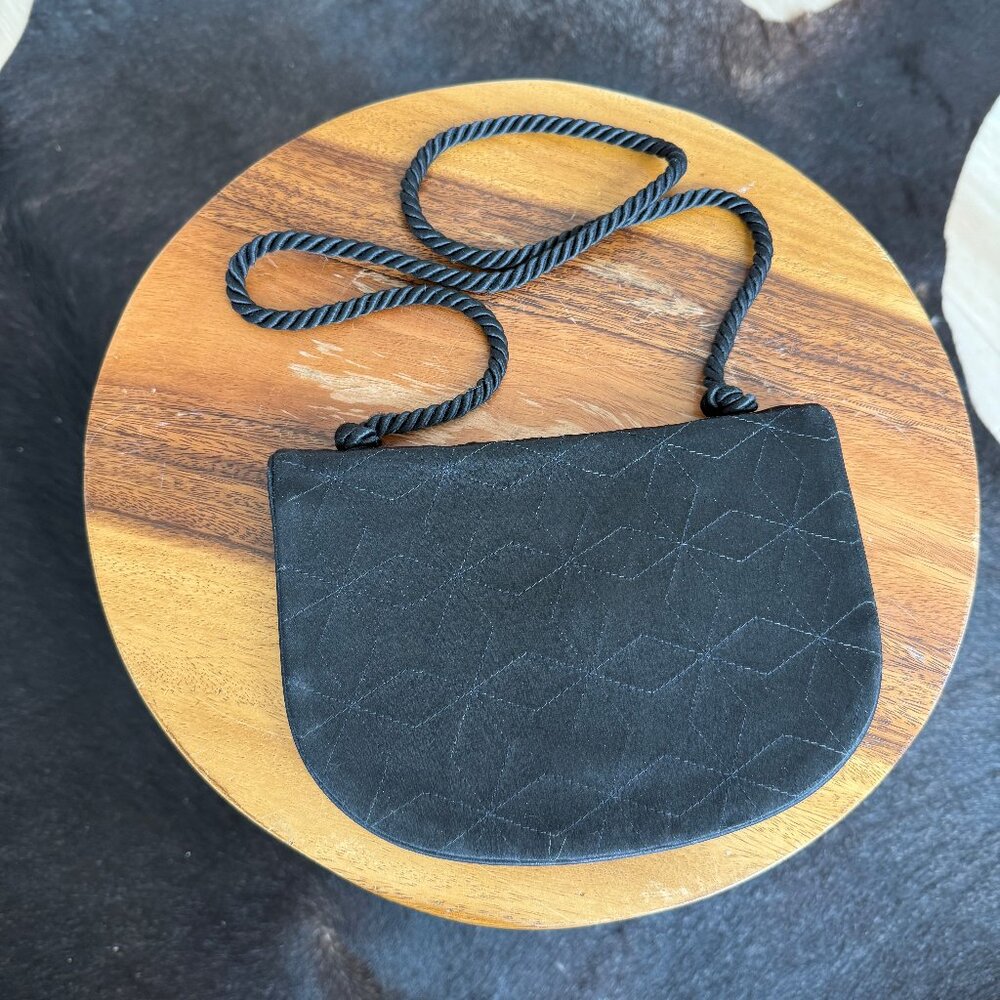 Yves St Laurent Black Rope Strap Bag